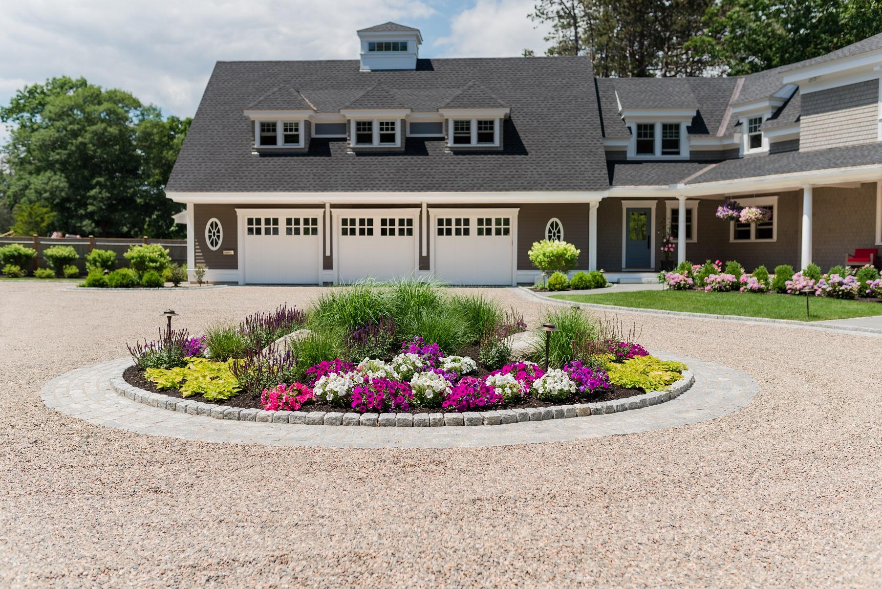 20 Driveway Landscape Designs The Patio Company   Circular Driveway In Manchester 