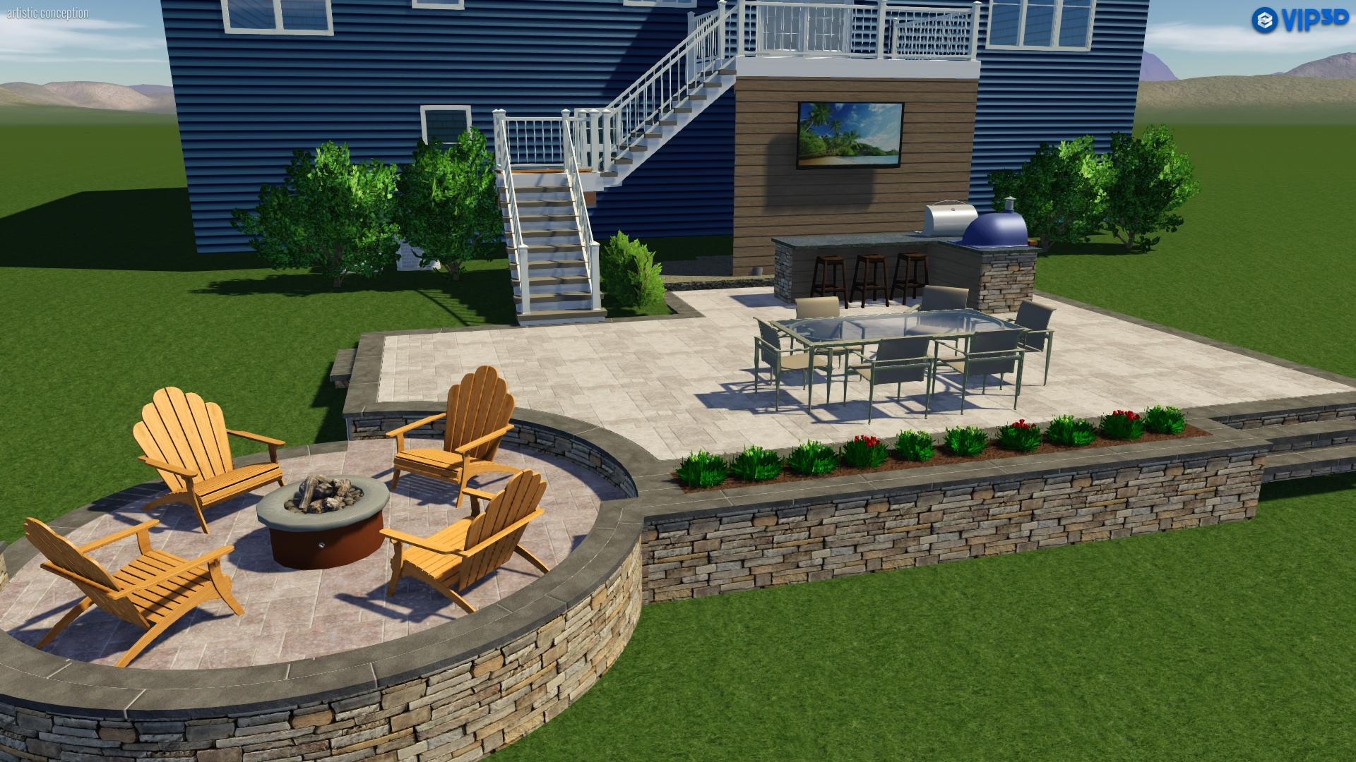 3D Backyard Visualization - The Patio Company